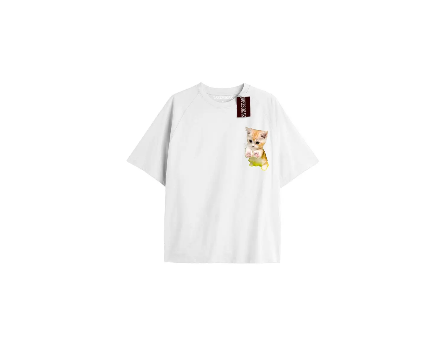 Active Baskılı Oversize Kalıp Unisex T-shirt