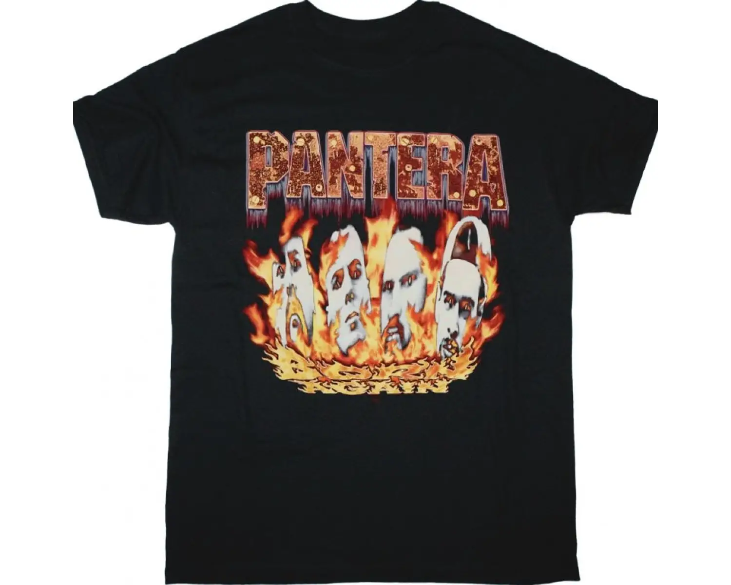 ADRENALINE MOB LOGO NEW BLACK T-SHIRT ÖN VE ARAKA BASKILI
