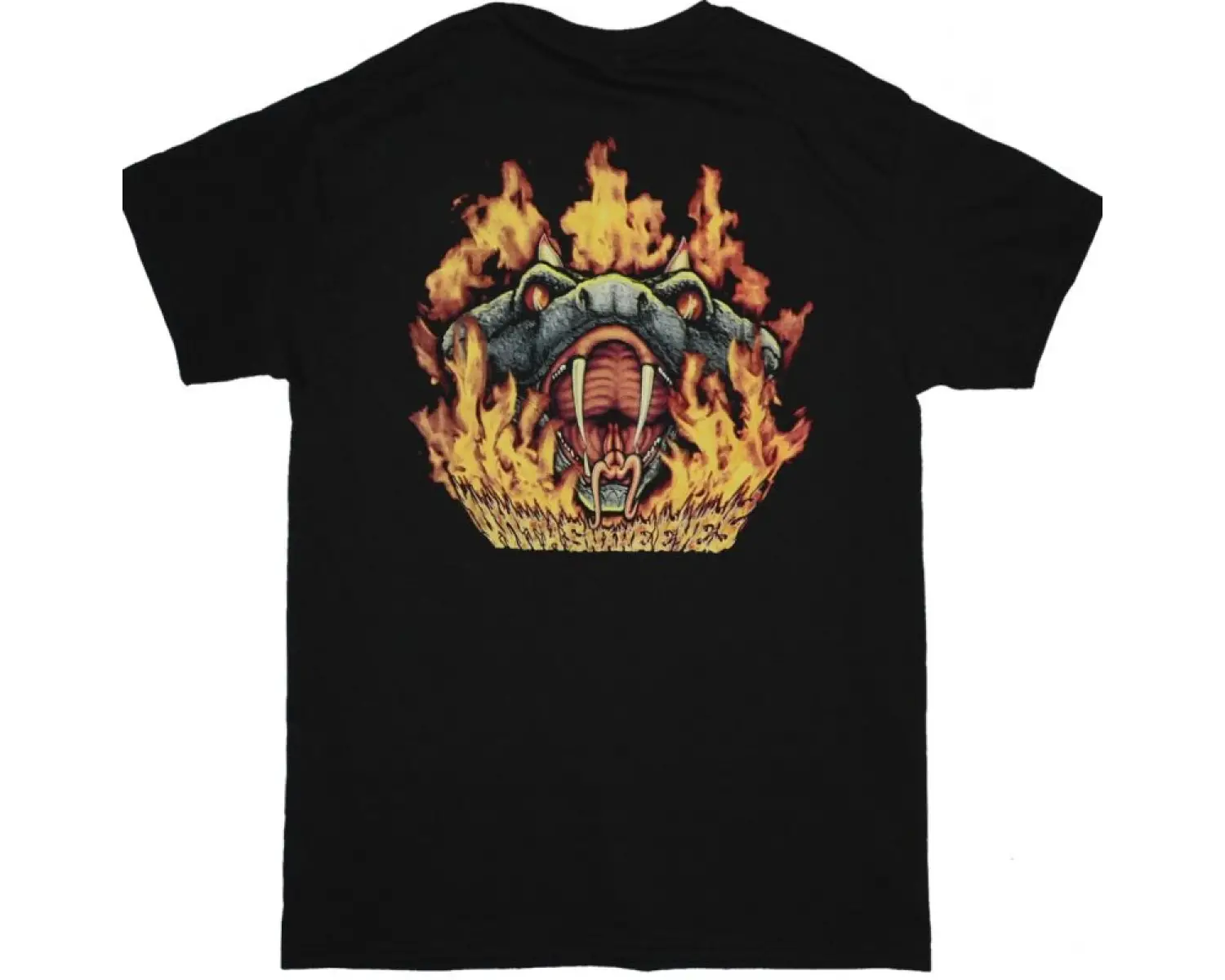 ADRENALINE MOB LOGO NEW BLACK T-SHIRT ÖN VE ARAKA BASKILI