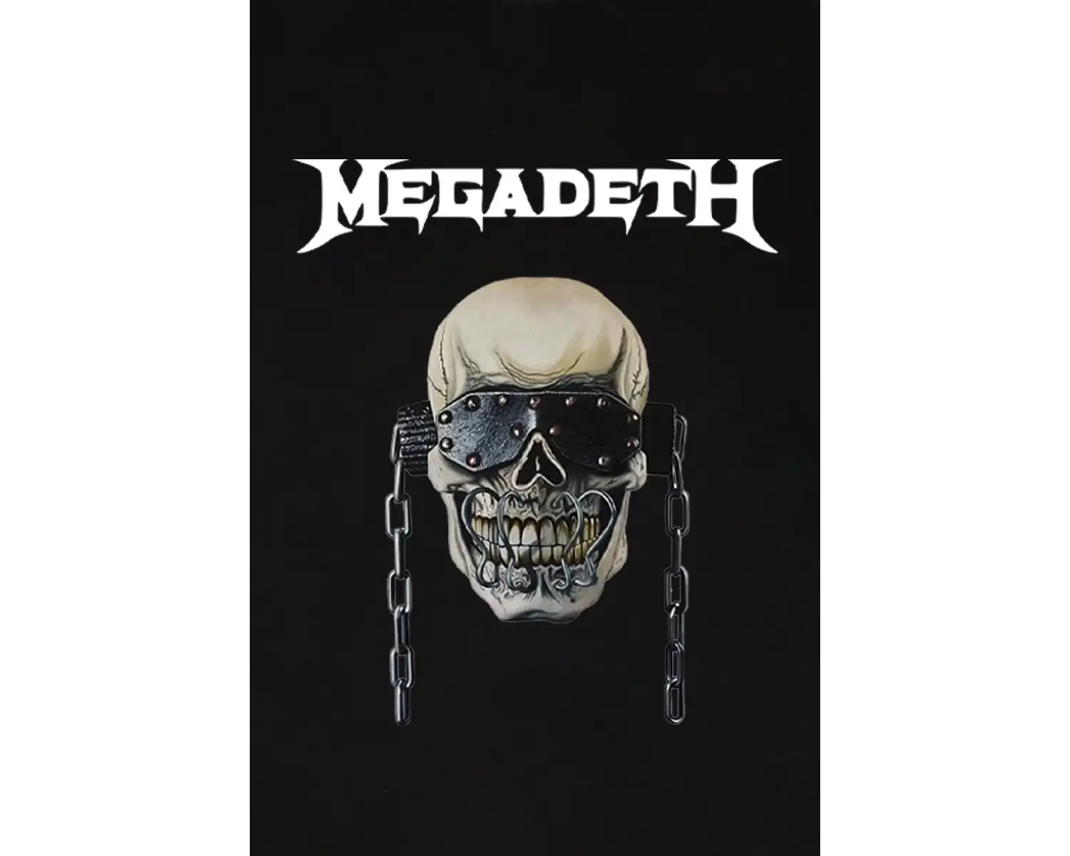 Adrift Megadeth Baskılı Beyaz Unisex Oversize