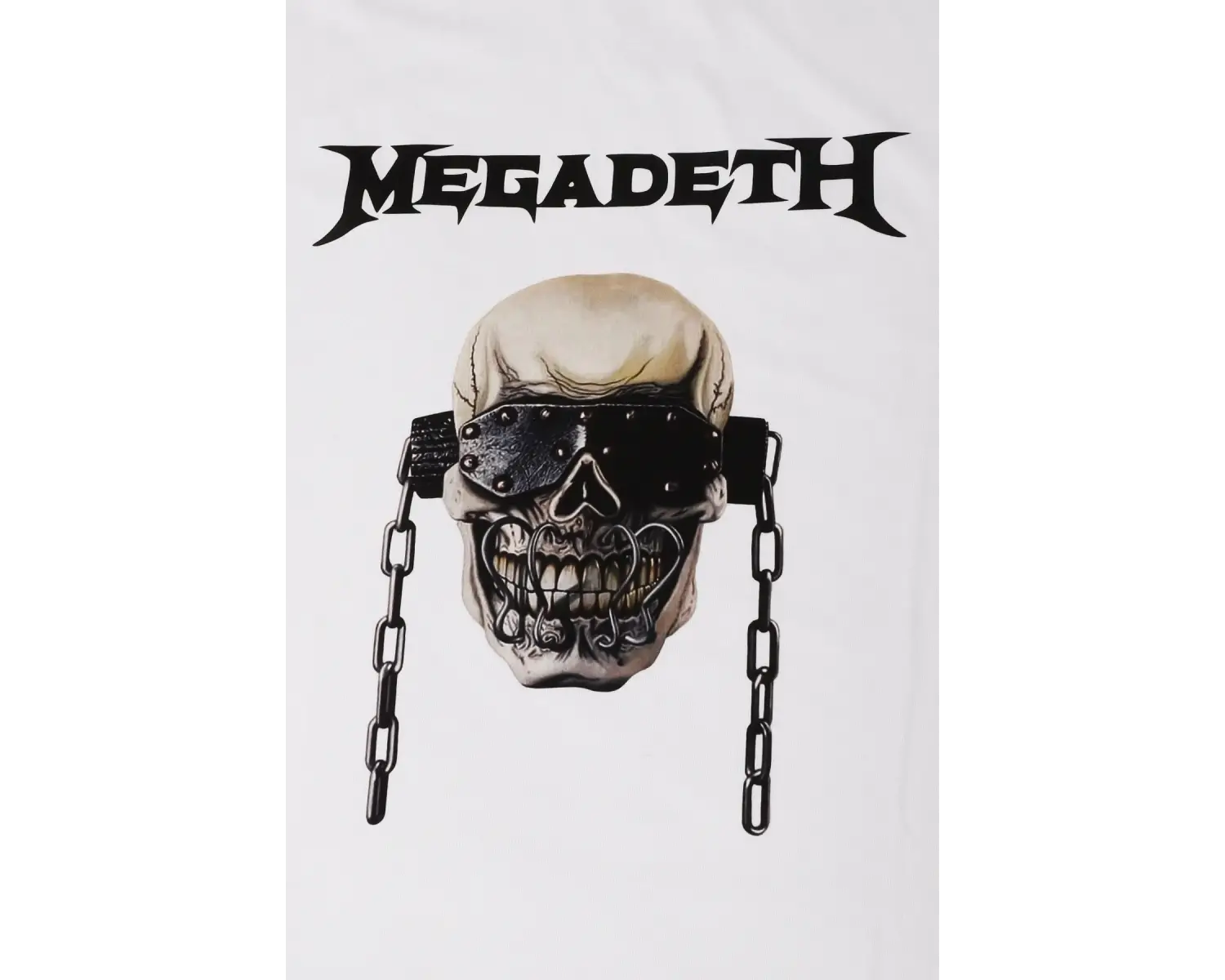 Adrift Megadeth Baskılı Beyaz Unisex Oversize