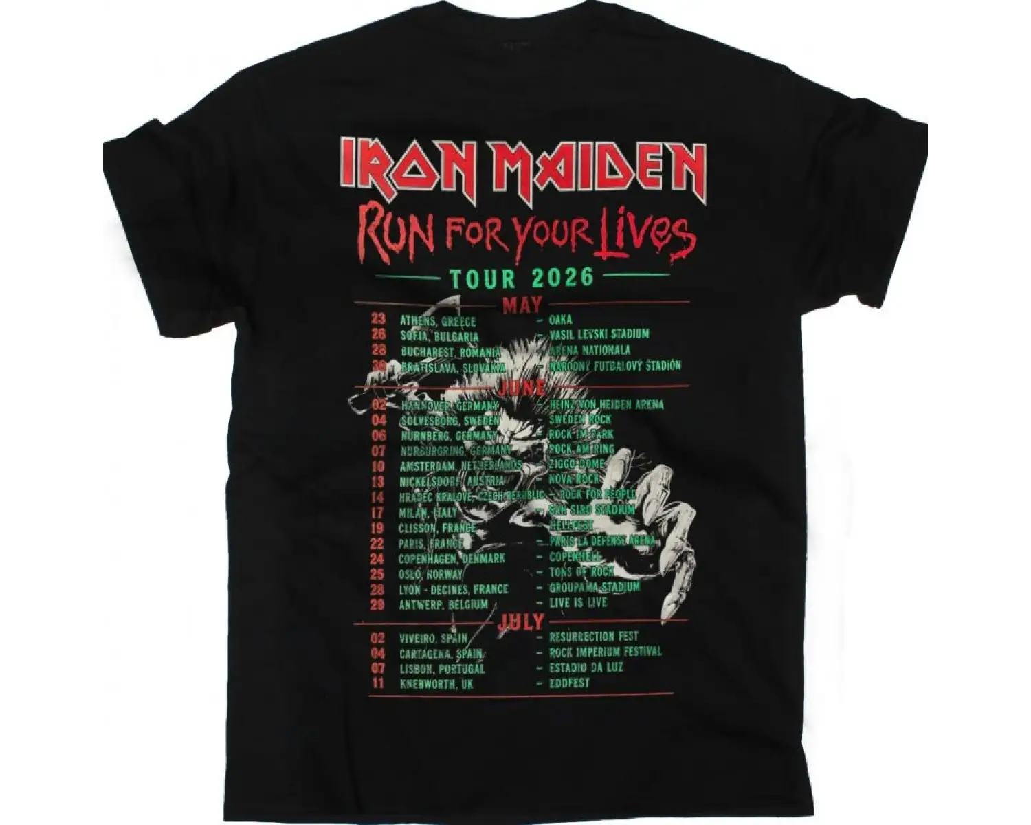 AEROSMITH PERMANENT VACATION NEW BLACK TSHIRT ÖN VE ARAKA BASKILI