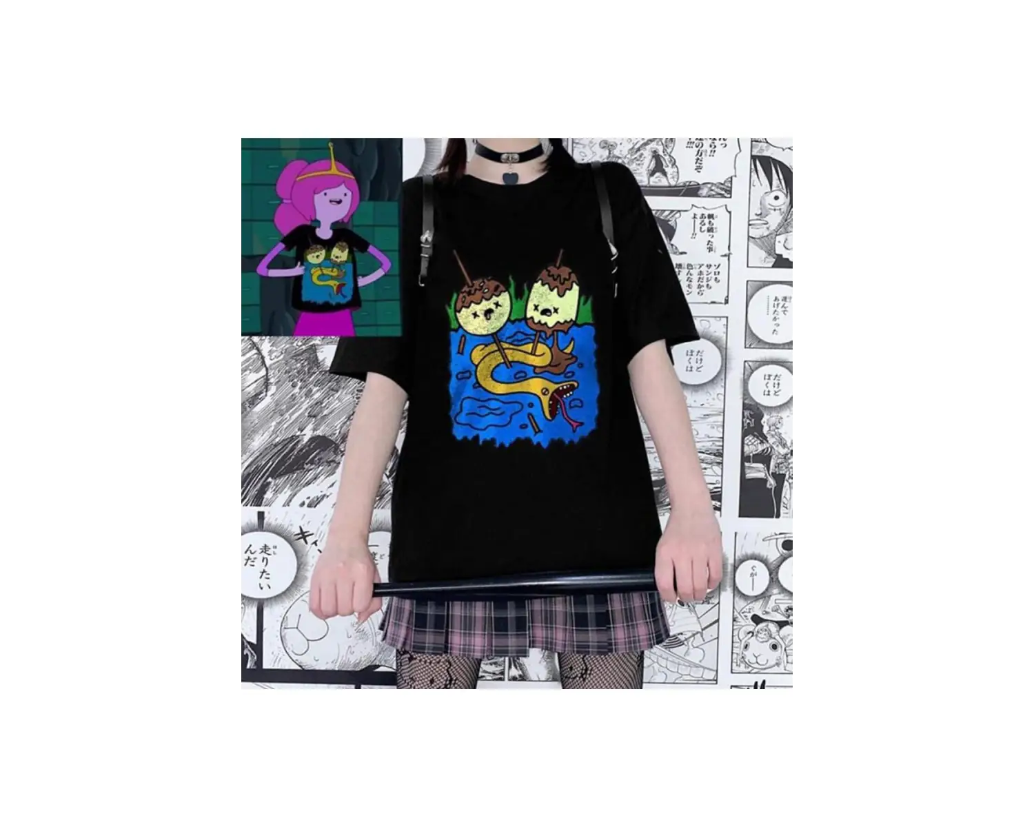 AHL Siyah Adventure Time Princess Bubble (Unisex)