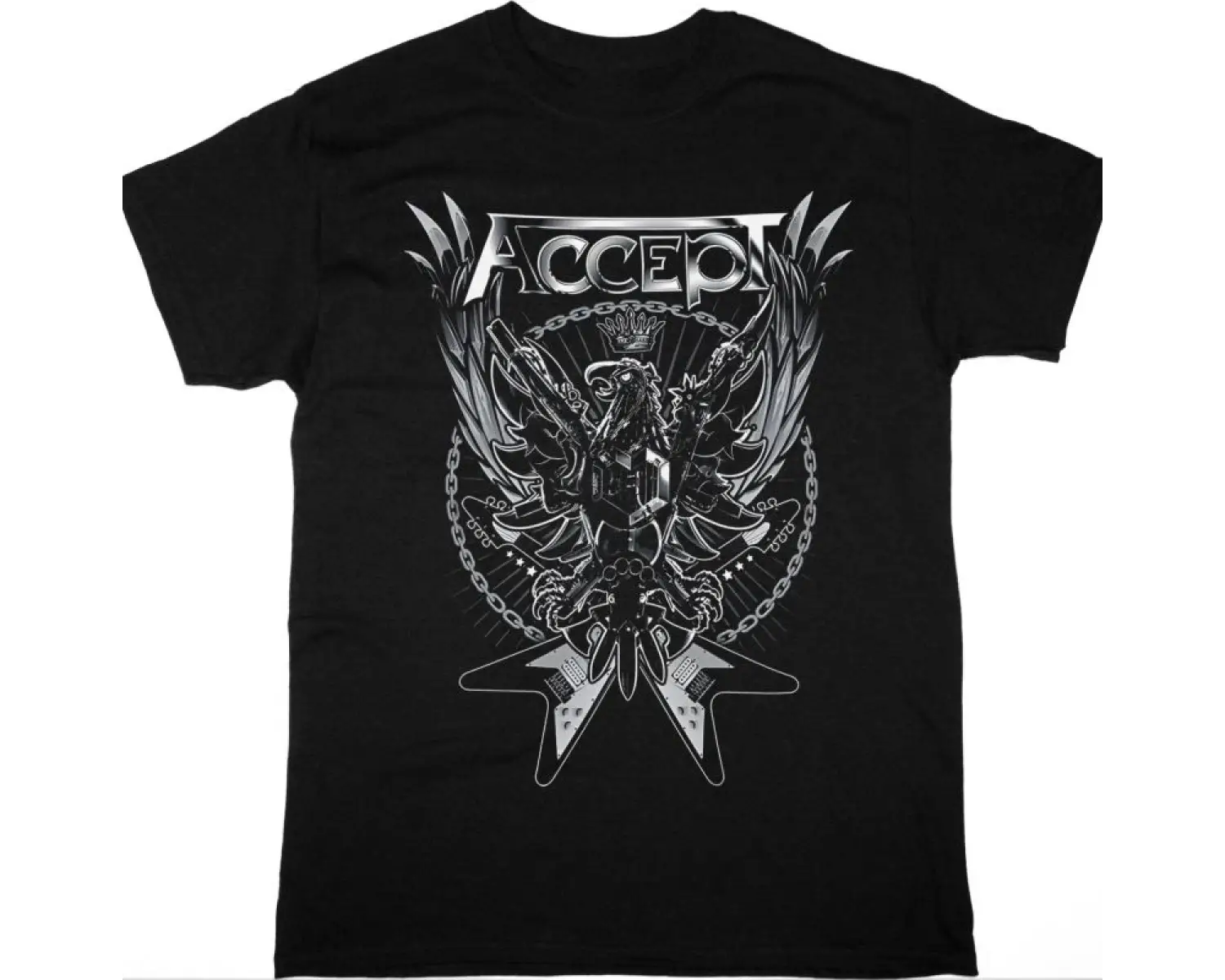 ALICE COOPER BLACK T SHIRT ÖN VE ARAKA BASKILI