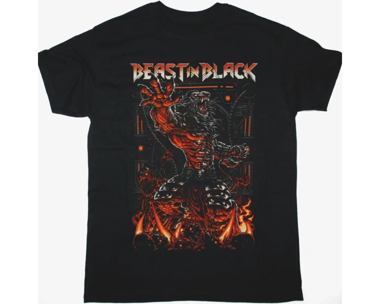 ALICE COOPER MADHOUSE ROCK NEW BLACK T SHIRT ÖN VE ARAKA BASKILI