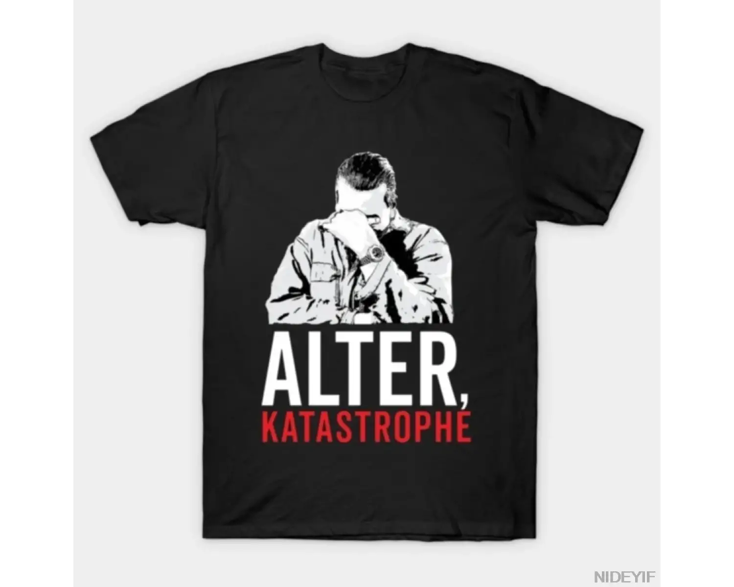 Alter Katastrophe Erkek Kadın Tişörtü %100 Pamuklu Tişörtler Kısa Kollu Üstler 0105-2