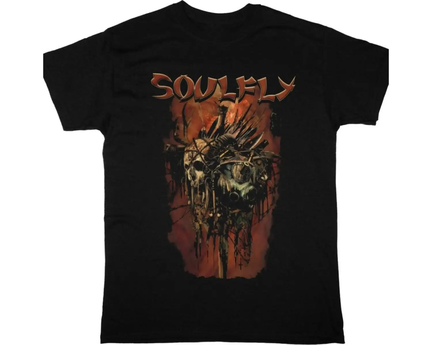 AMARANTHE INSATIABLE NEW BLACK T-SHIRT ÖN VE ARAKA BASKILI