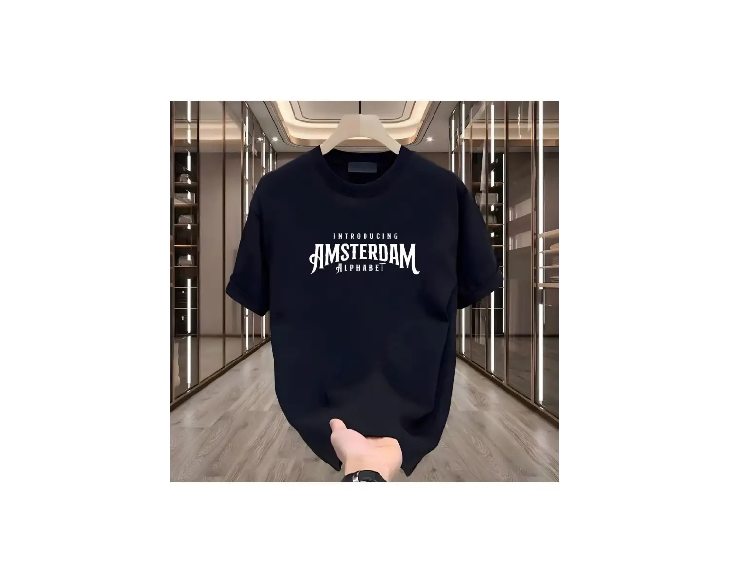 Amsterdam Baskılı Beyaz Erkek