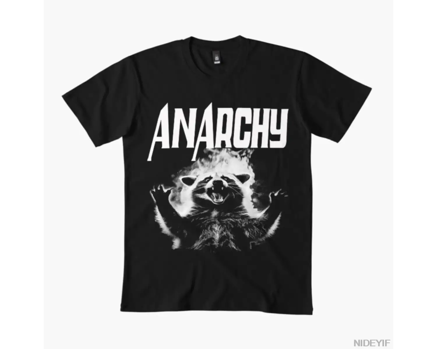 Anarşi Rakun Komik Garip Garip Olarak Belirli Meme T-shirt Erkekler Kadınlar Için % 100% Pamu