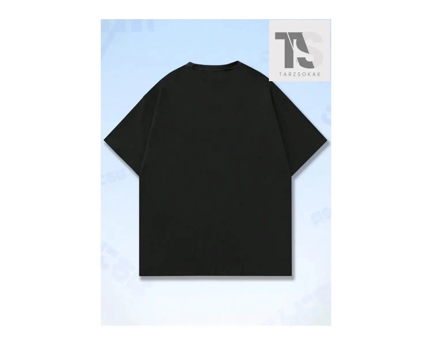 Anime Erkek Karikatür Baskı Yuvarlak Yaka Tişört