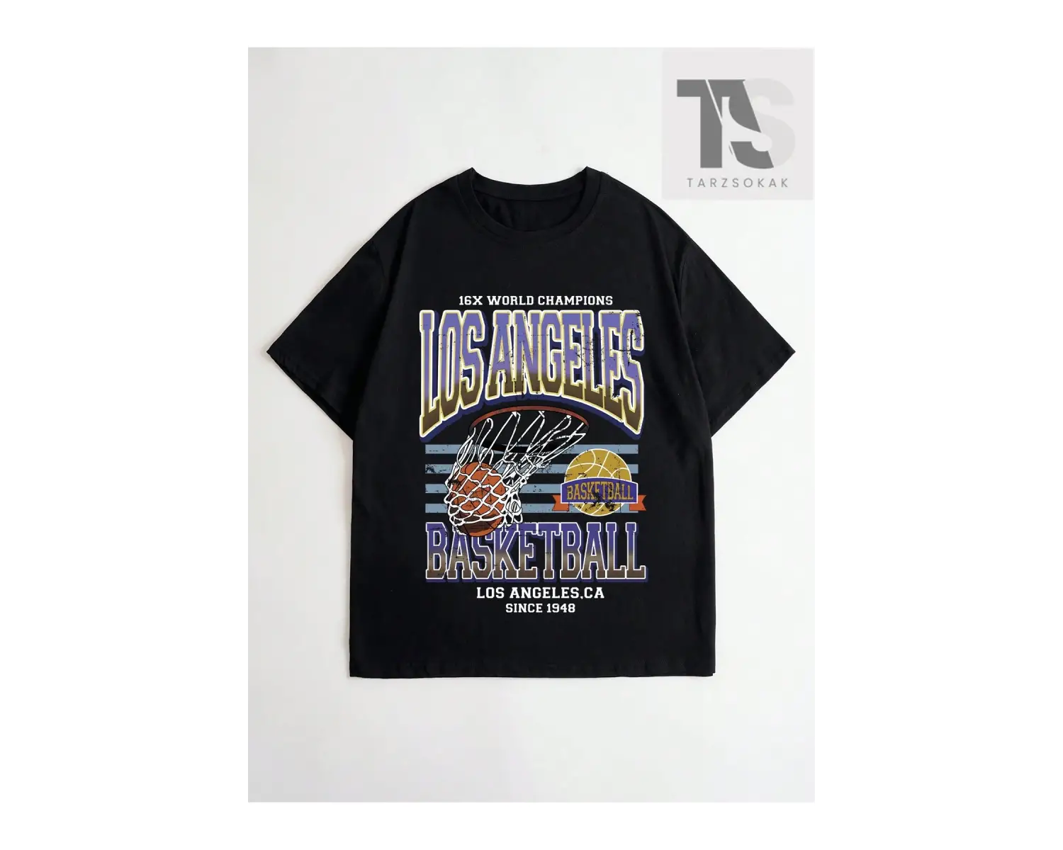 Anime Erkekler Araba ve Mektup Grafikli Tişört