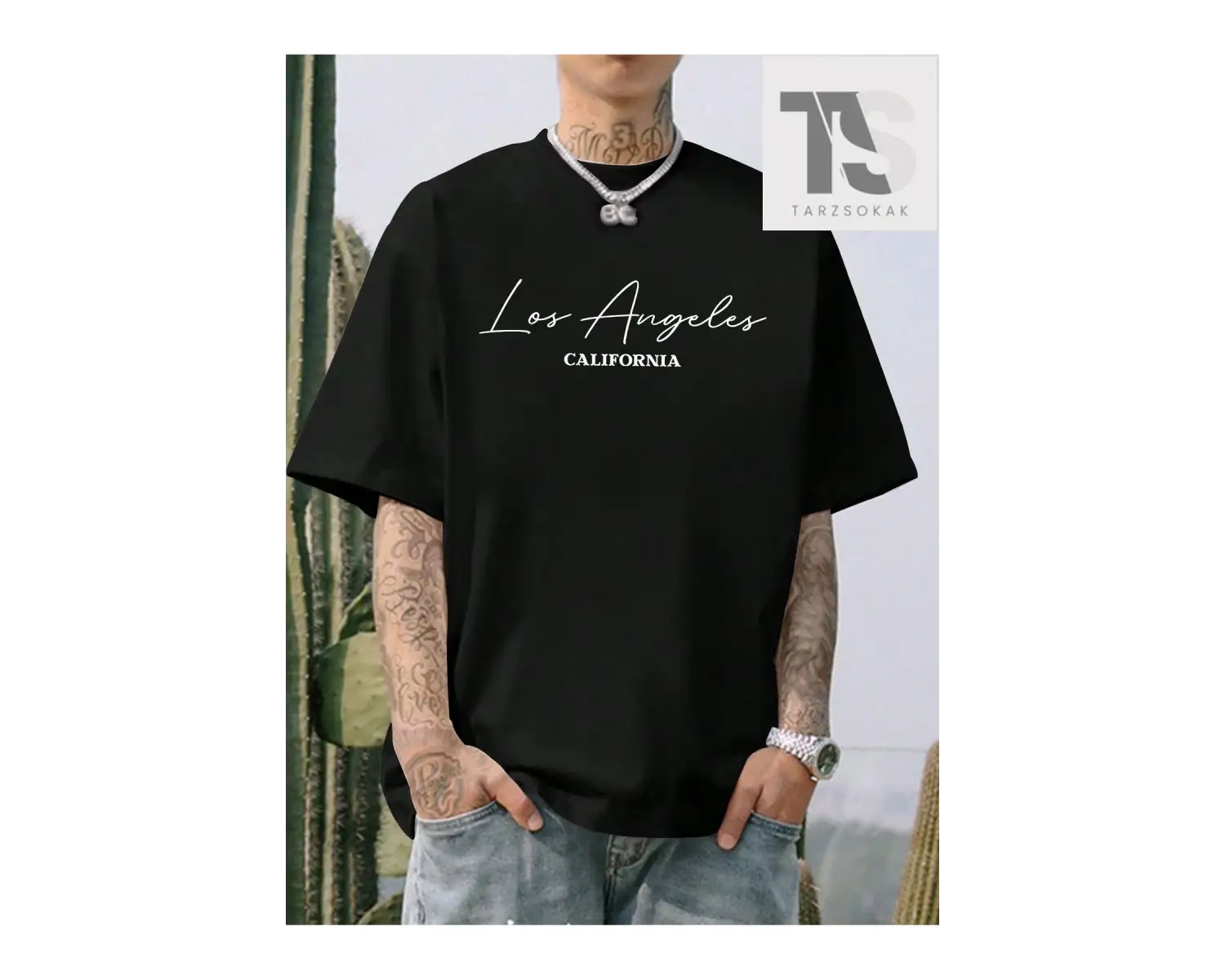 Anime Erkekler Japon Harf ve Şekil Grafik Tişört