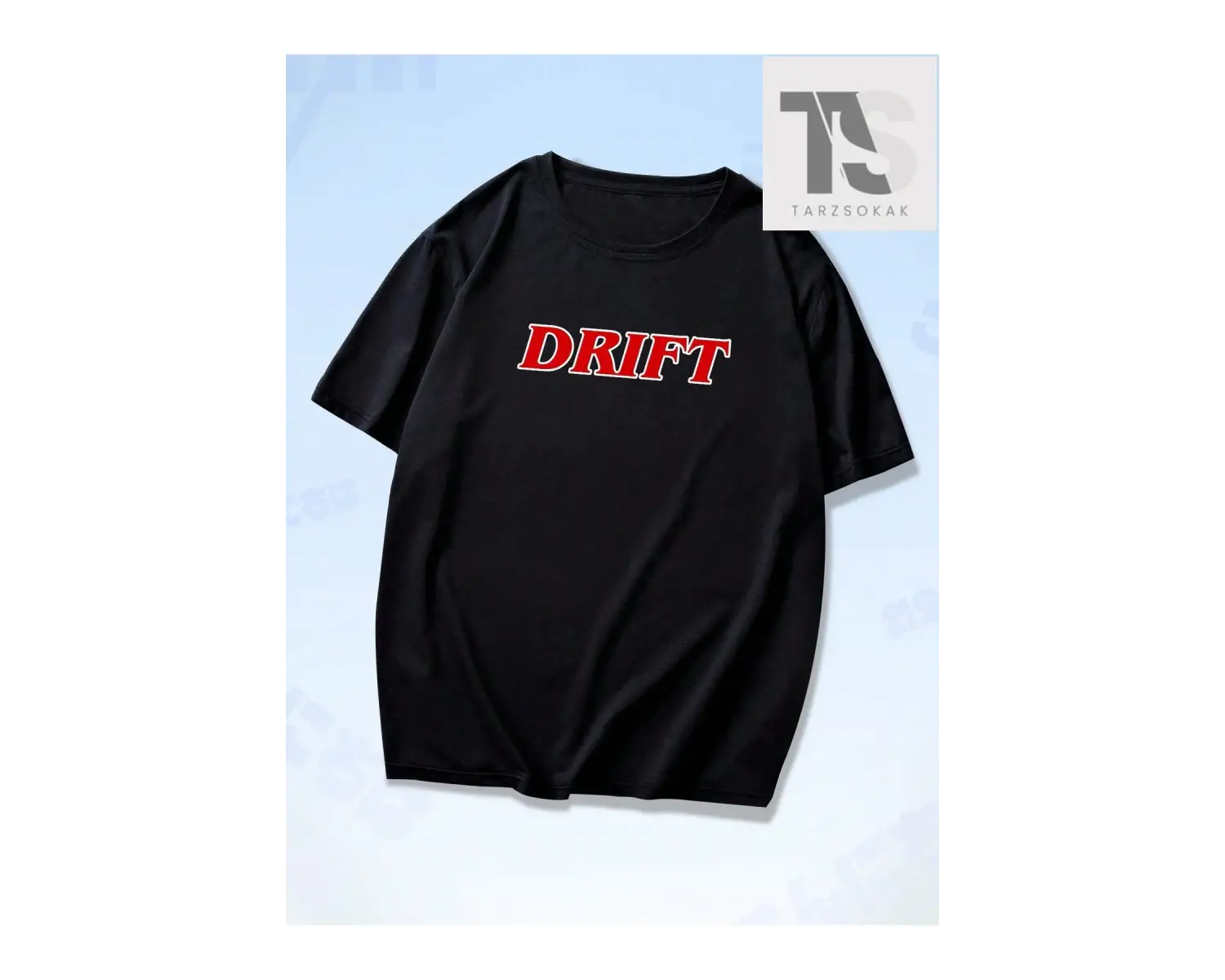 Anime Erkekler Pamuk Araba ve Mektup Grafikli Tişört