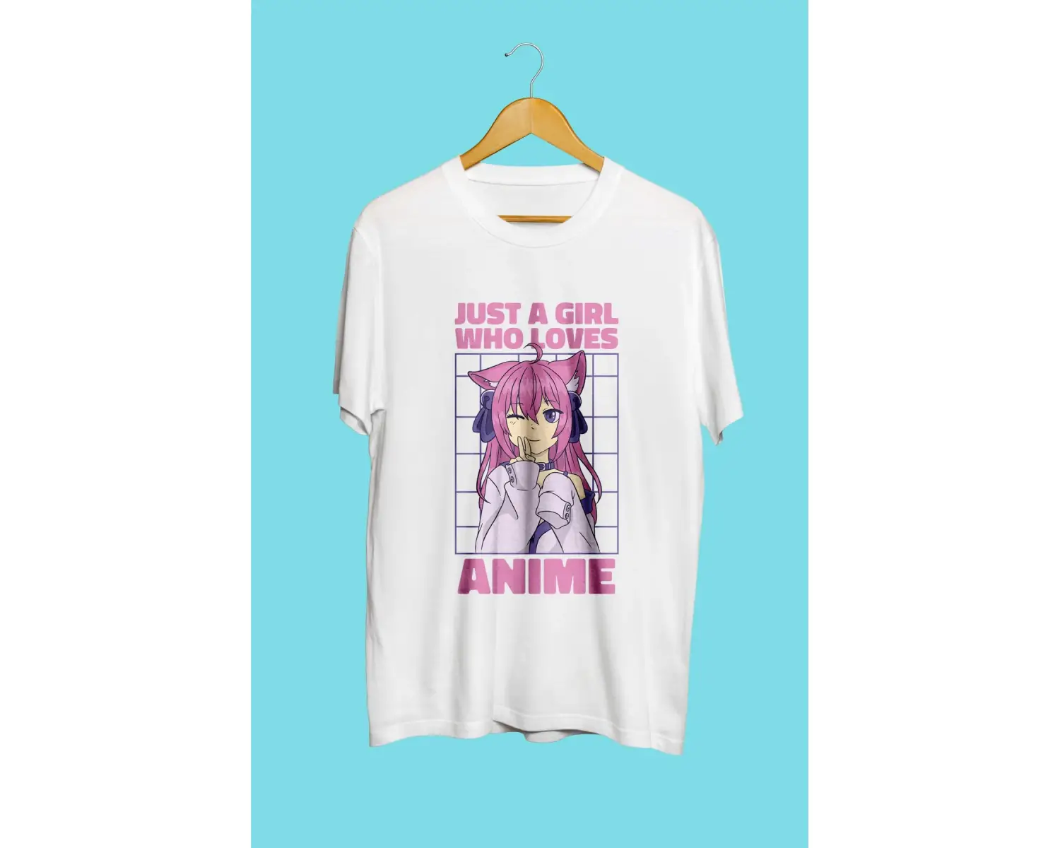 Anime Kızları Anime Çizim Baskılı Unisex Tişört