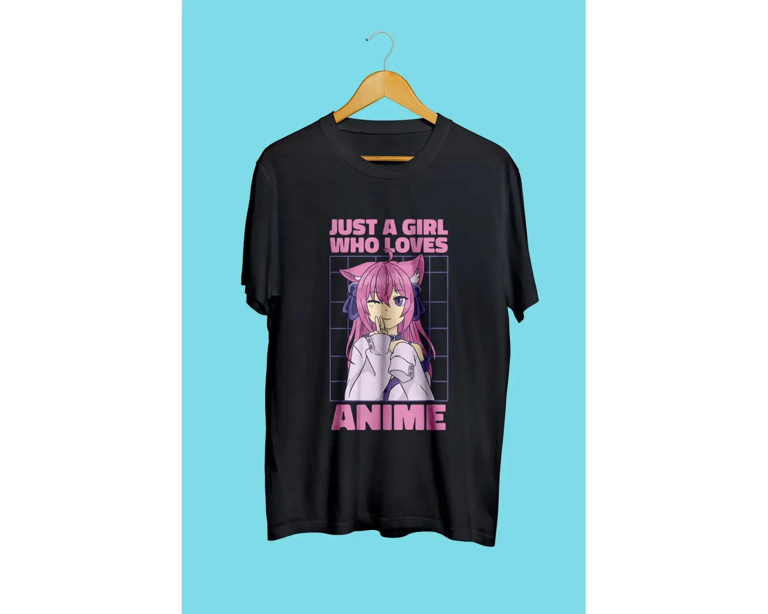 Anime Kızları Anime Çizim Baskılı Unisex Tişört
