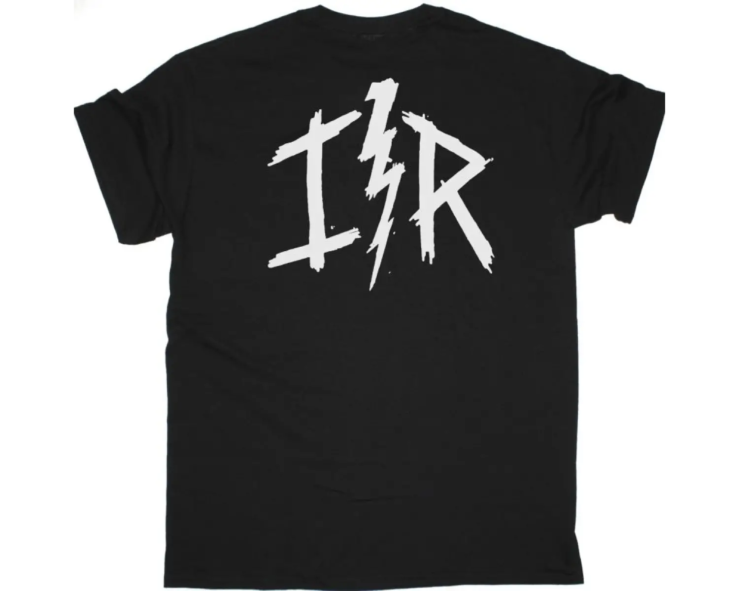 ANVIL ON ANVIL LOGO NEW BLACK T SHIRT ÖN VE ARAKA BASKILI
