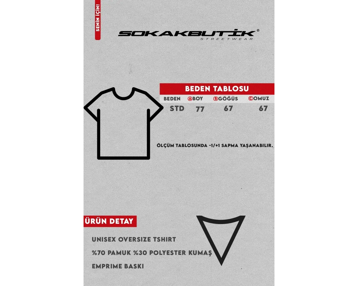 Aperol Sptritz Baskılı Beyaz Oversize Unisex