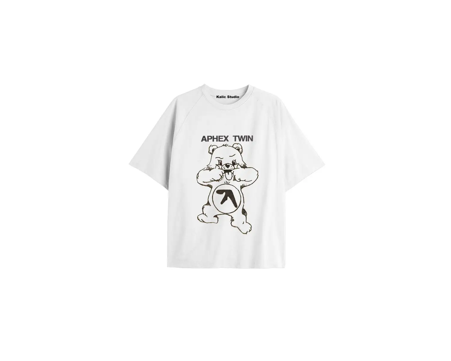 apex twın oversize t-shirt beyaz