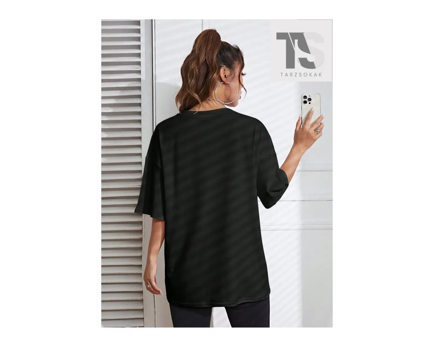 Araba Ve Harf Grafikli Damla Omuz Tişörtü