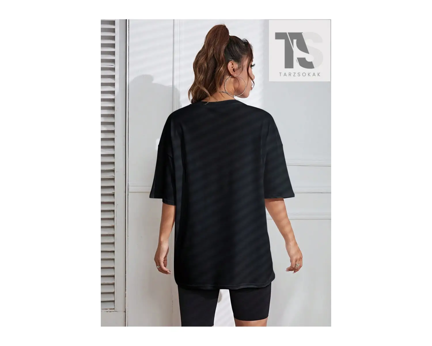 Araba Ve Harf Grafikli Damla Omuz Tişörtü