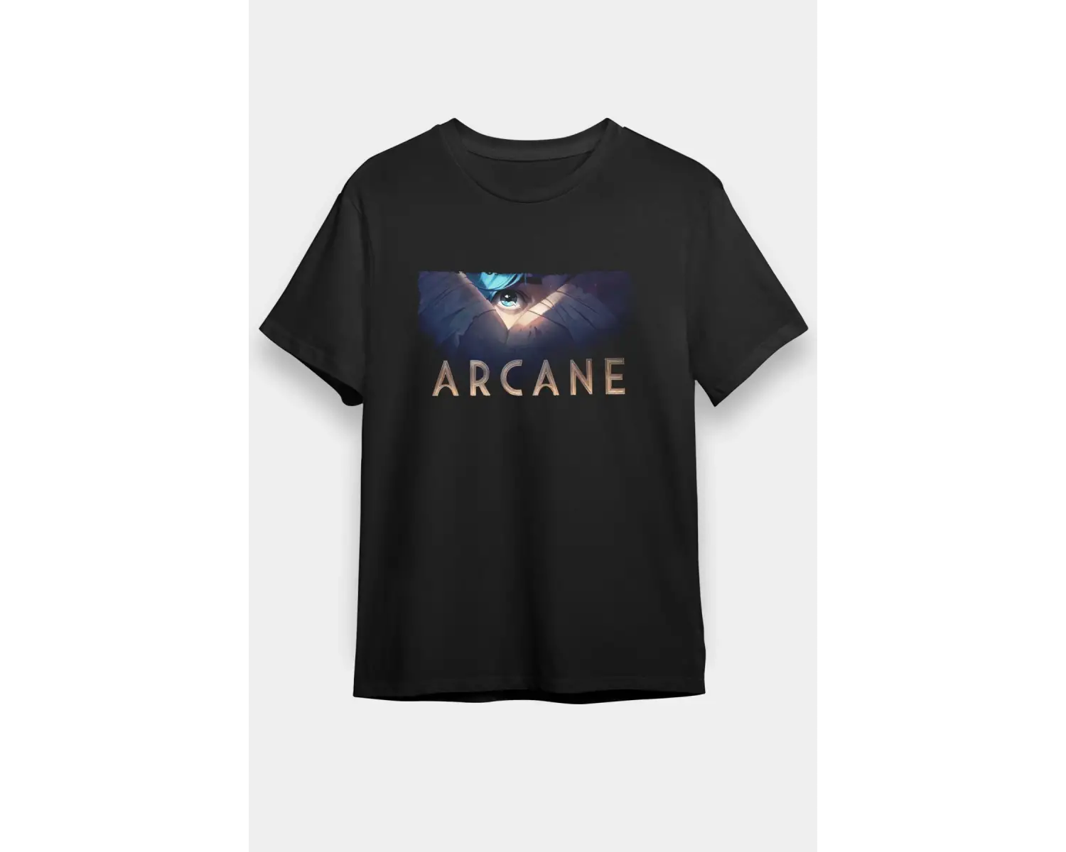 Arcane Siyah Unisex Tişört T-Shirt