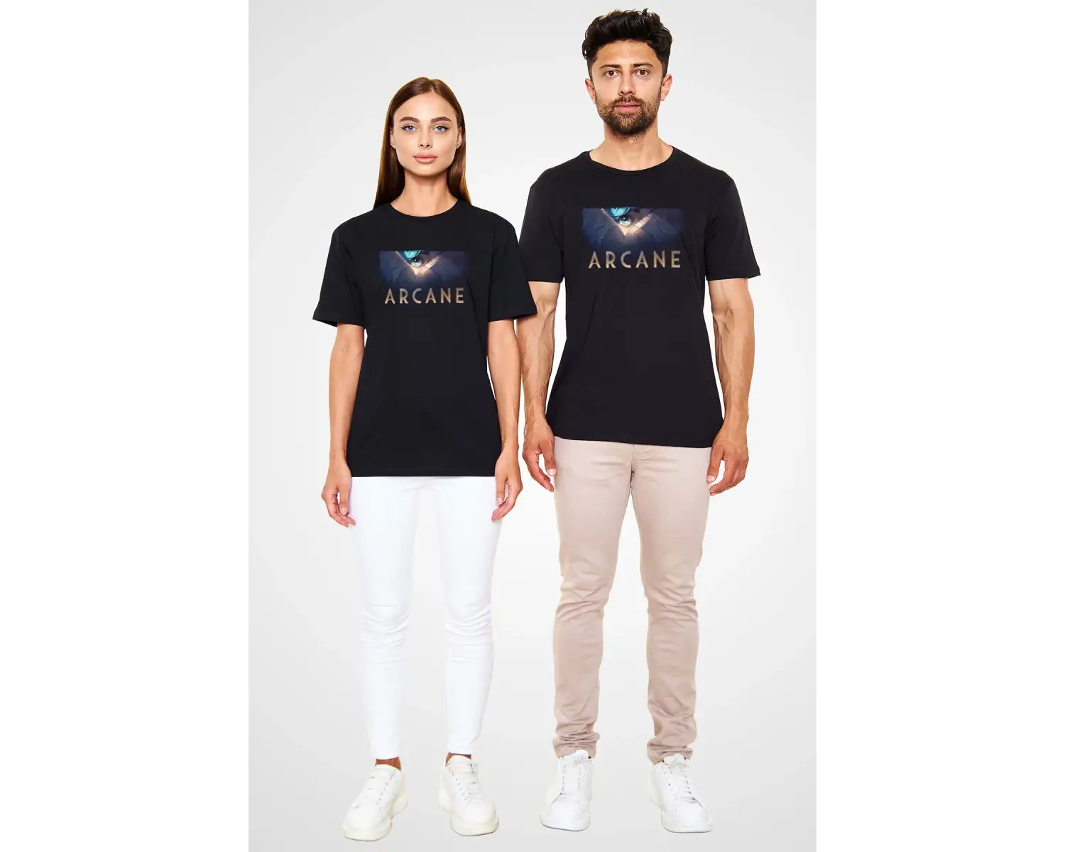 Arcane Siyah Unisex Tişört T-Shirt