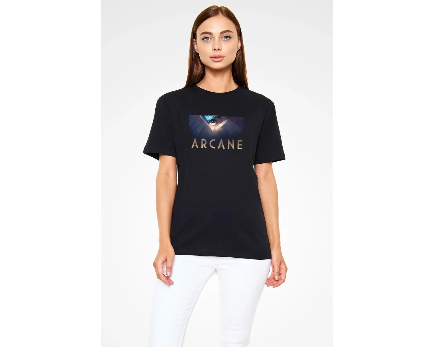 Arcane Siyah Unisex Tişört T-Shirt
