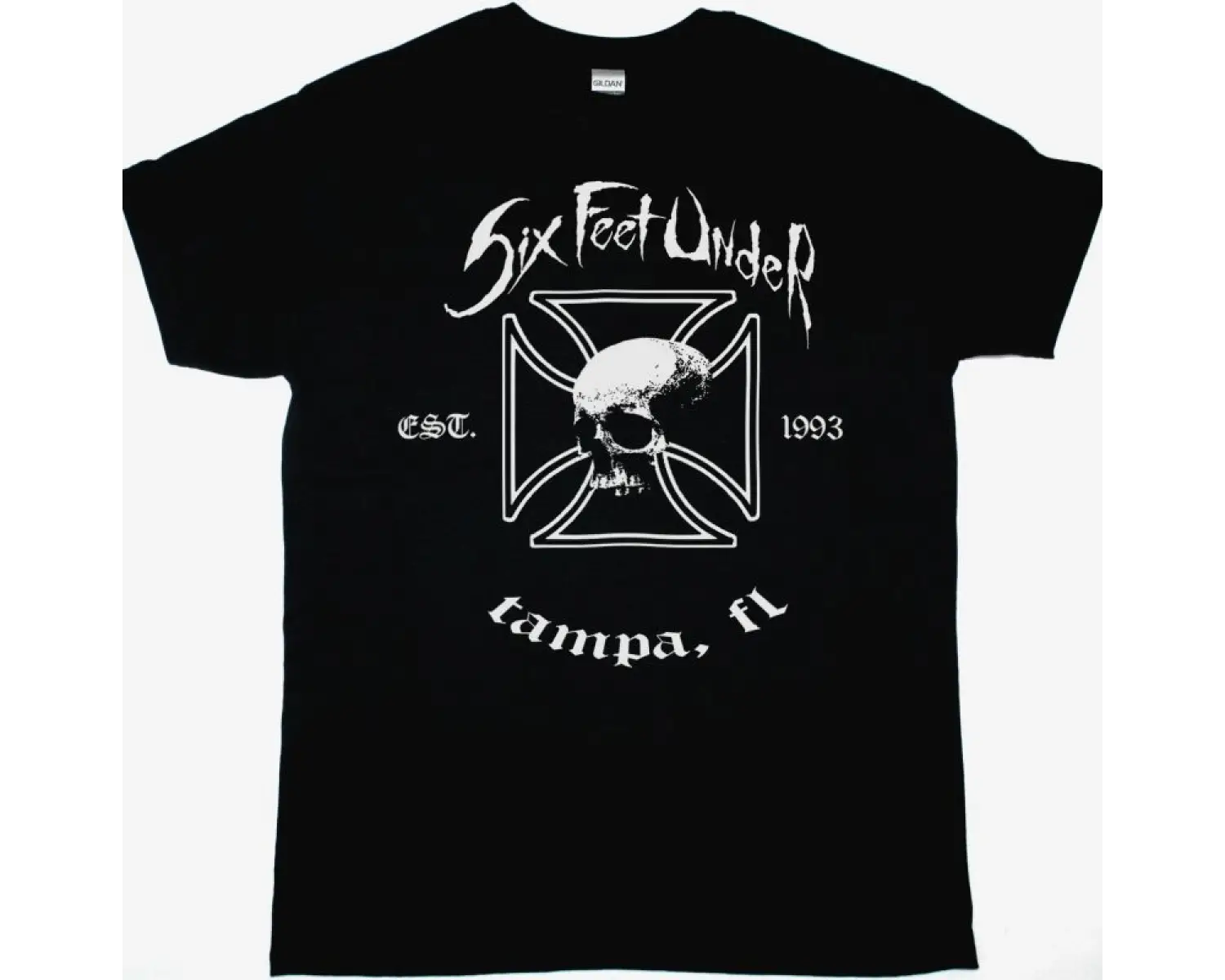 ARTILLERY FEAR OF TOMORROW85 NEW BLACK T-SHIRT ÖN VE ARAKA BASKILI