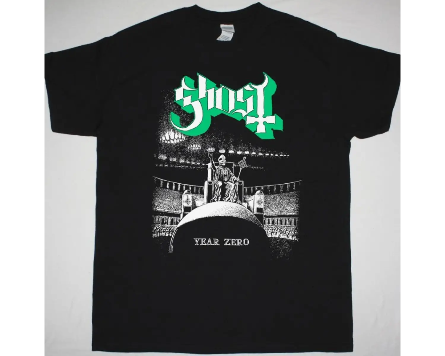 ASKING ALEXANDRIA UNION JACK NEW BLACK T-SHIRT ÖN VE ARAKA BASKILI