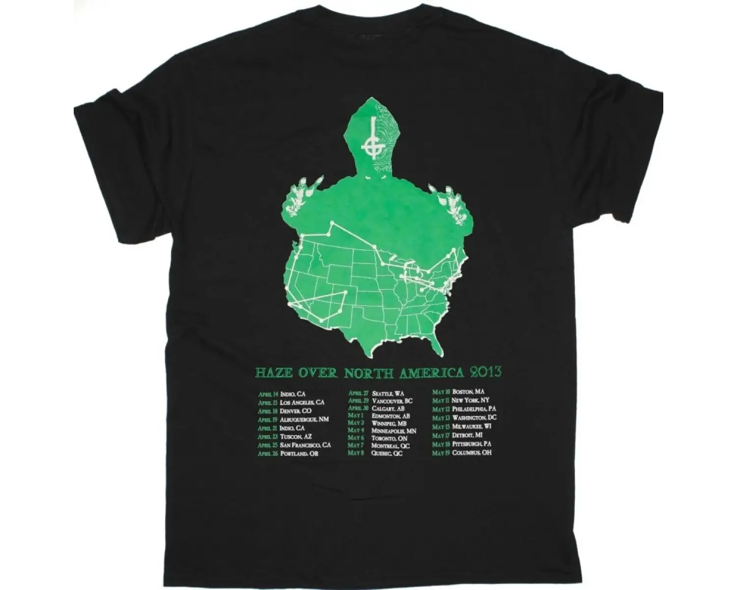 ASKING ALEXANDRIA UNION JACK NEW BLACK T-SHIRT ÖN VE ARAKA BASKILI