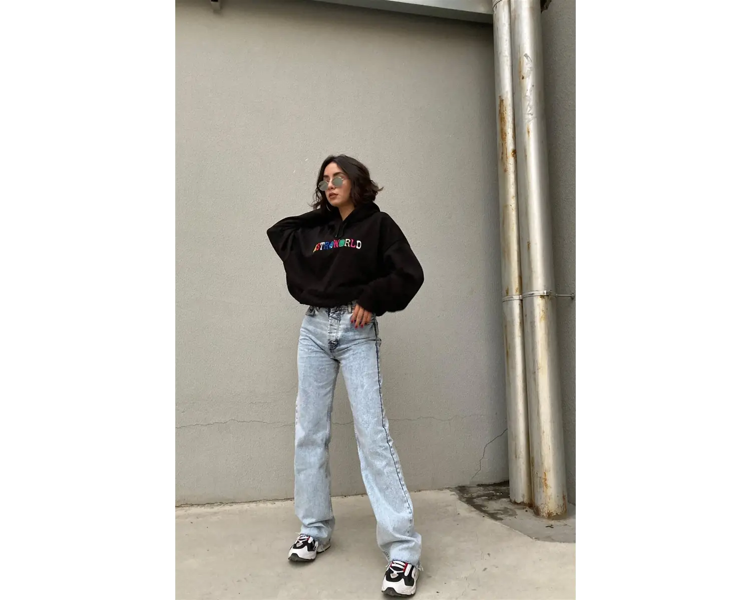 Astra World Unisex Hoodie Siyah