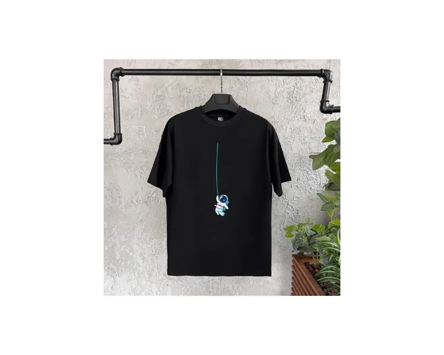 Astronaut Baskılı Beyaz Erkek