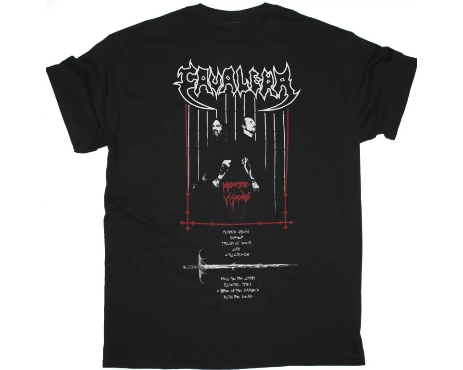 AT THE GATES LOGO NEW BLACK T-SHIRT ÖN VE ARAKA BASKILI