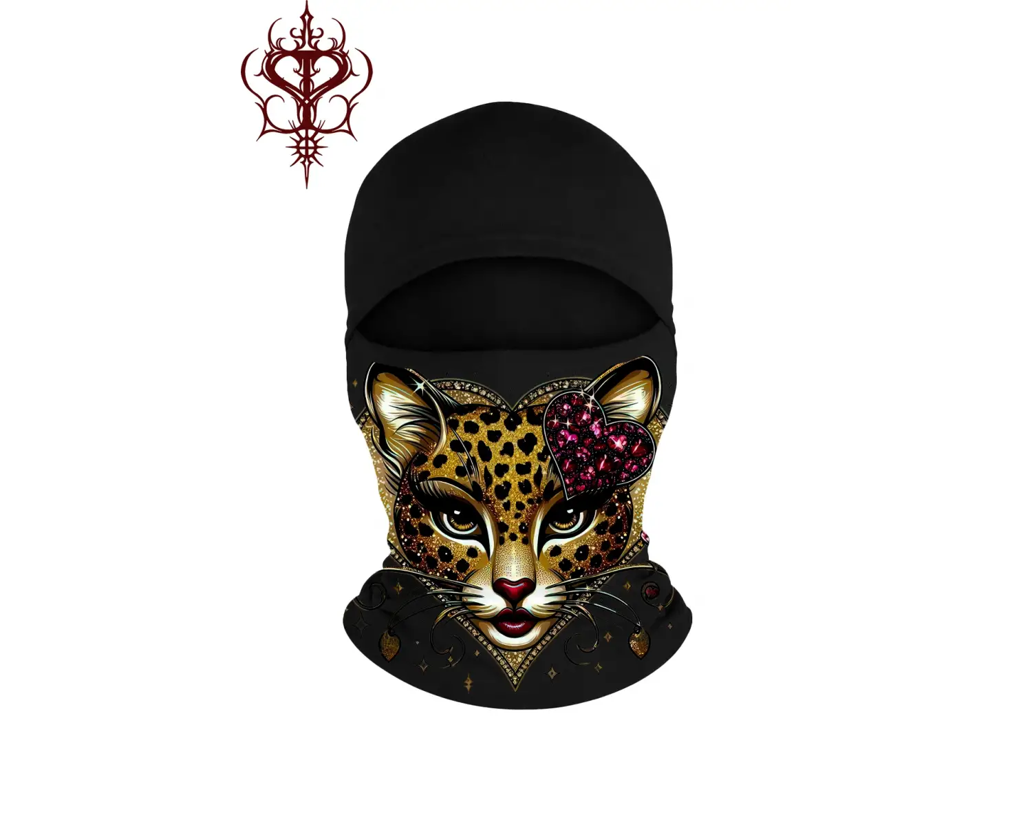 ATEŞLİ LEOPAR DESEN  Motosiklet Giyim Maske & Balaklava