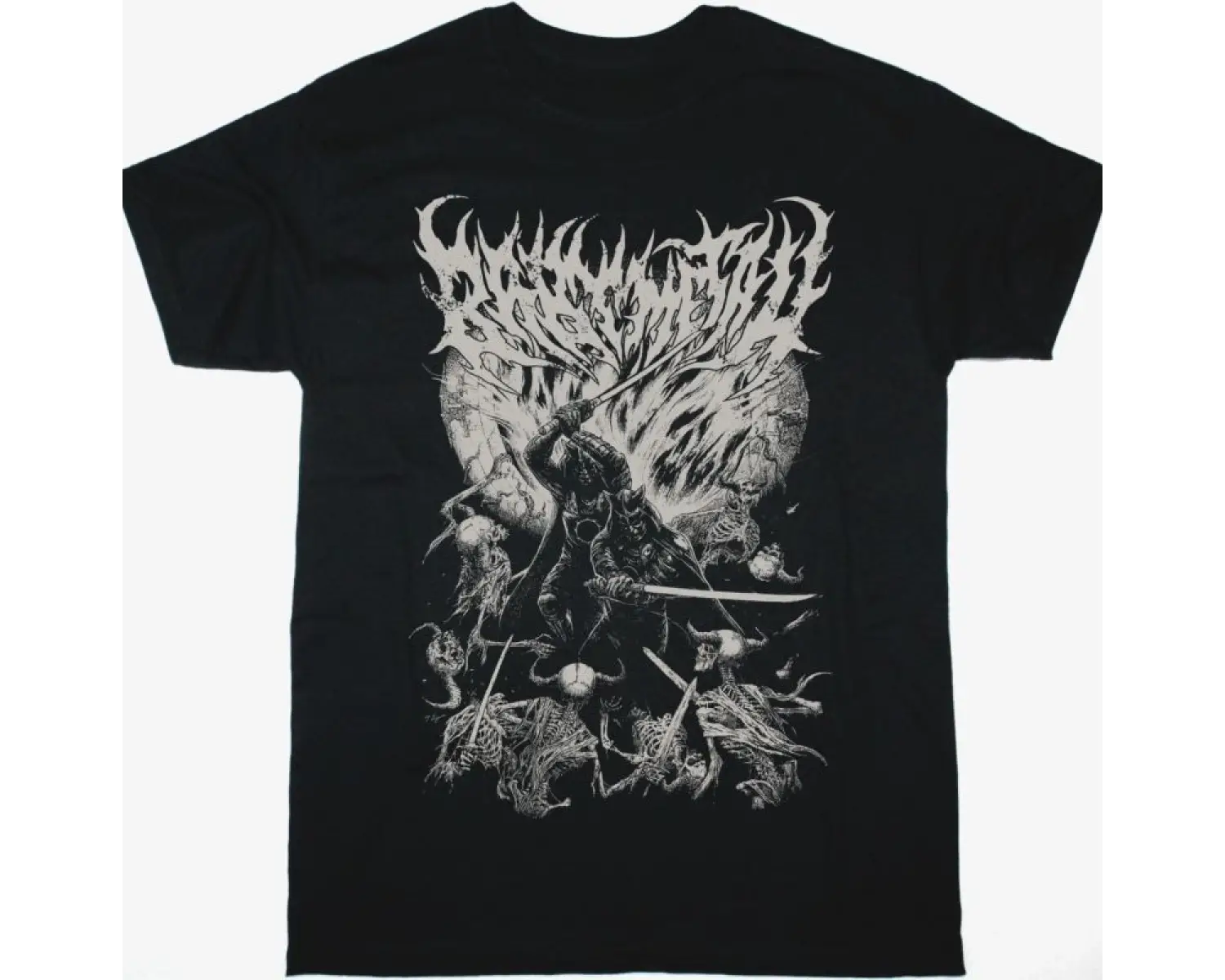 ATROCITY HALLUCINATIONS NEW BLACK T-SHIRT ÖN VE ARAKA BASKILI