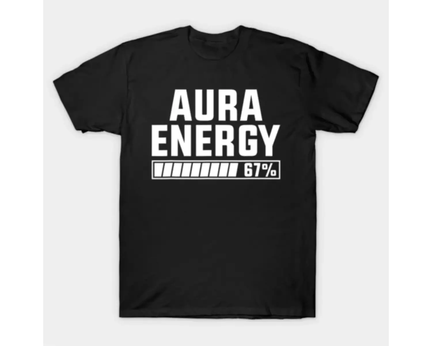 Aura Enerji Numarası 67 Altı Yedi Nesil Alfa Slang Tişört Erkek Kadın %100 Pamuk Tişörtler Kı