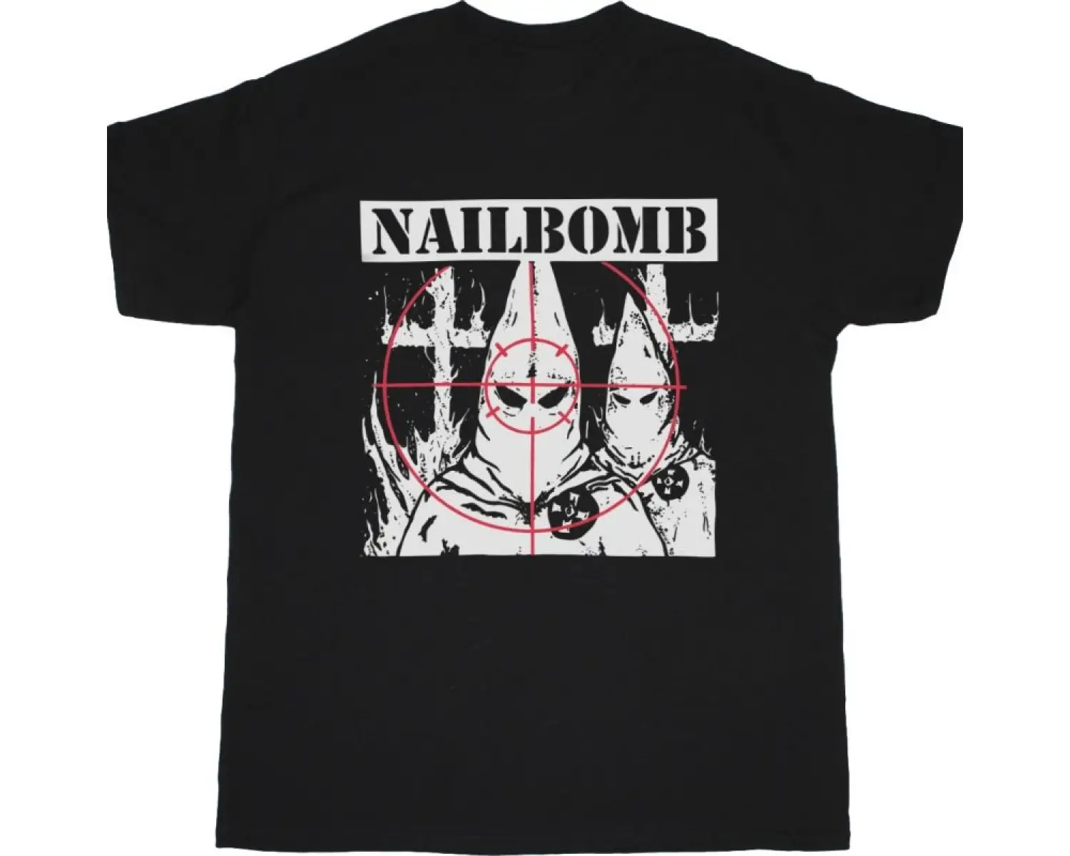 AUTOPSY DISTRESSED LOGO NEW BLACK T-SHIRT ÖN VE ARAKA BASKILI