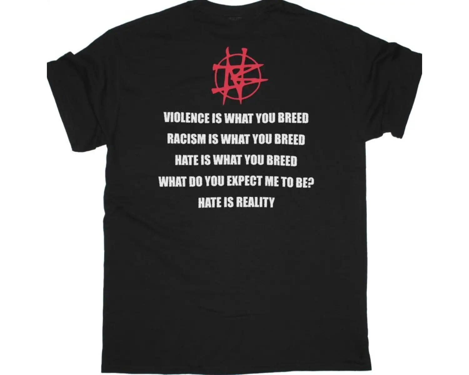 AUTOPSY DISTRESSED LOGO NEW BLACK T-SHIRT ÖN VE ARAKA BASKILI