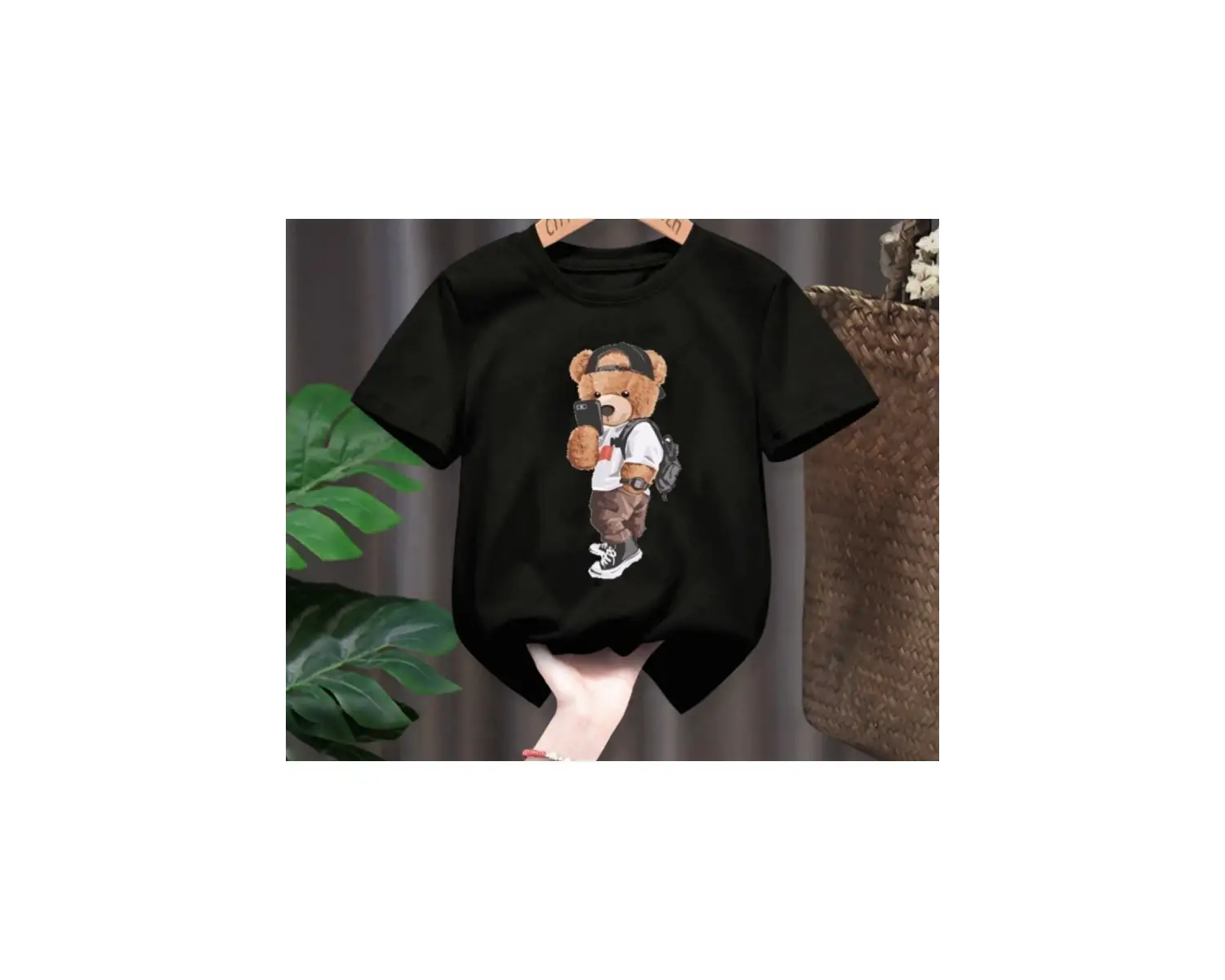 Ayıcık Baskı Çocuk Tişört 2 Yaş/15 Yaş