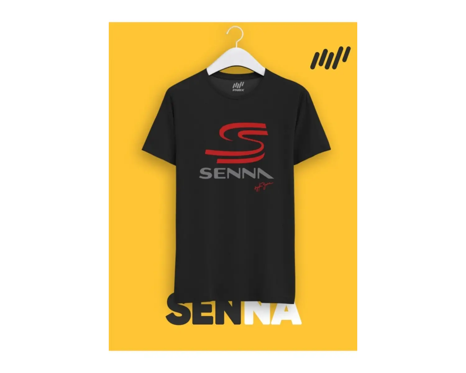 Ayrton Senna Imzalı Senna Logolu T-shirt