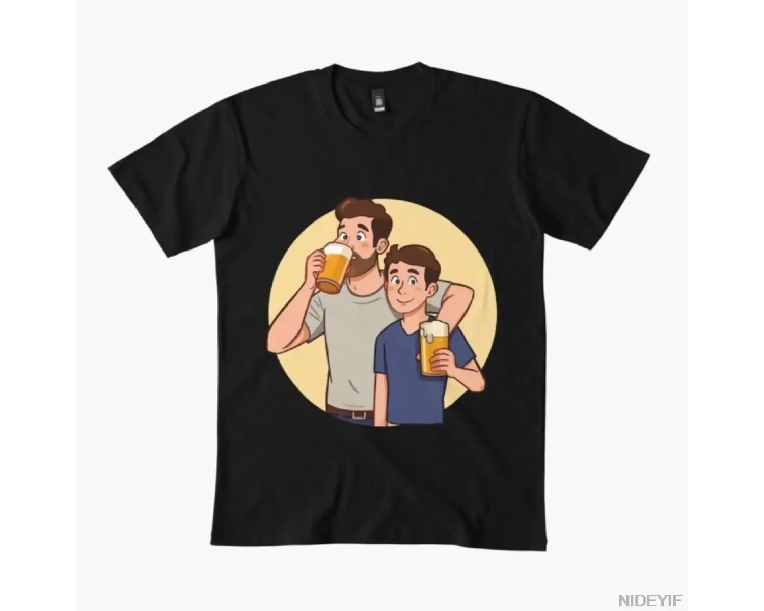 Baba Gibi Oğul Gibi Erkek Kadın T-shirt %100 Pamuklu Tişörtler Kısa Kollu Üstler 1231-3