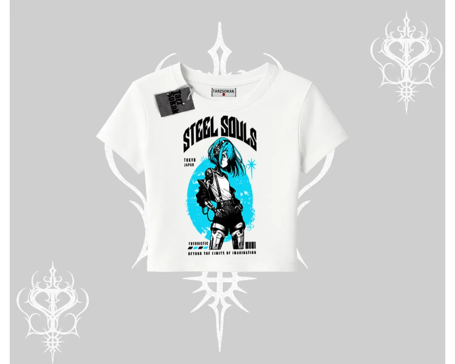 Babby Tee Tshirt Anime Cyberpunk Kız Baskılı