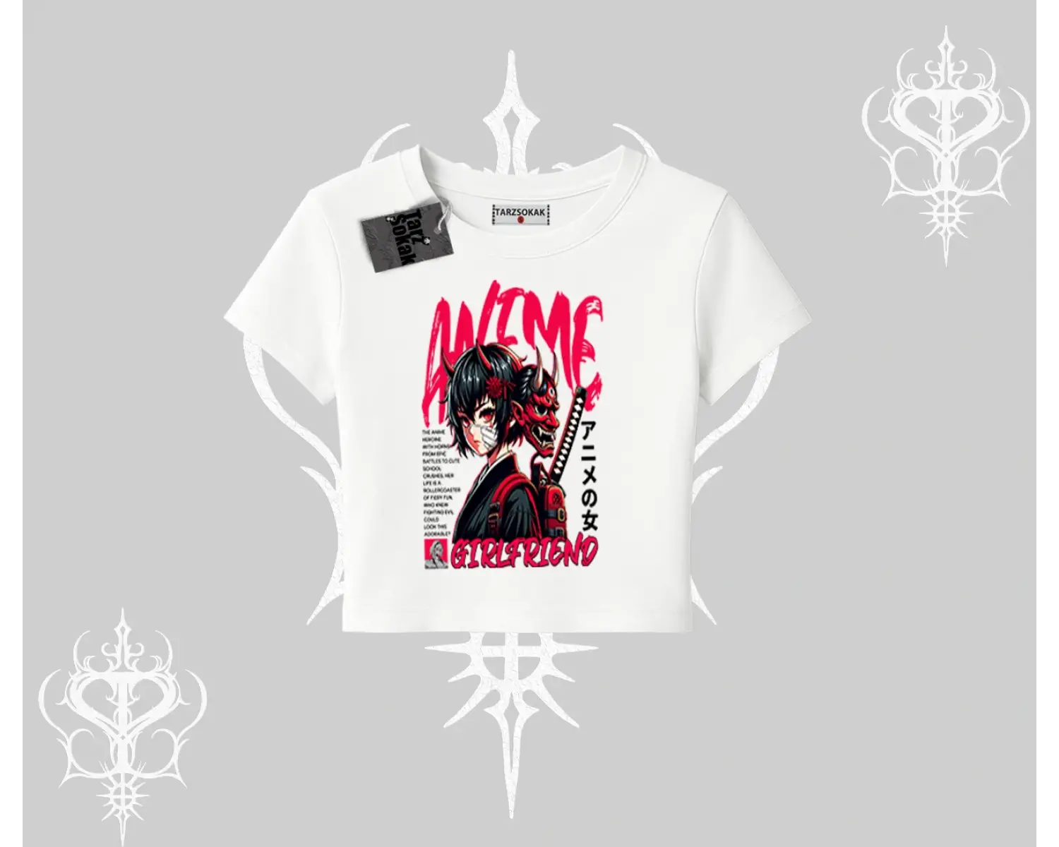 Babby Tee Tshirt Anime Girlfriend Kırmızı