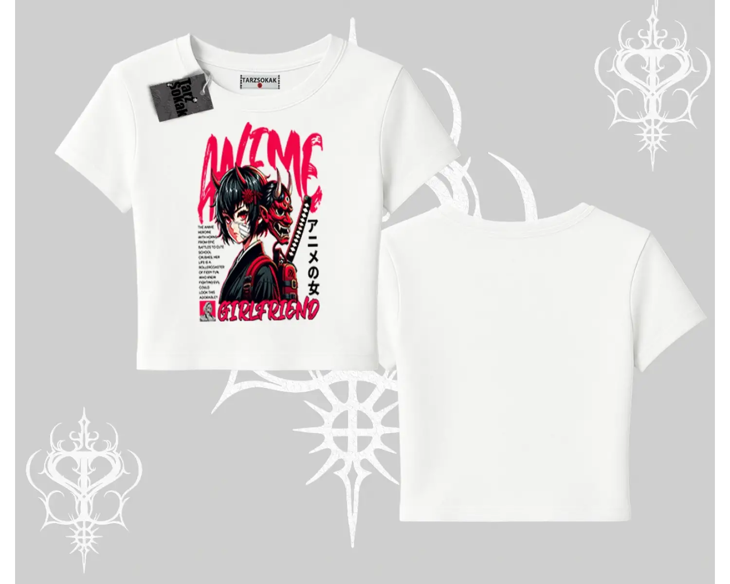 Babby Tee Tshirt Anime Girlfriend Kırmızı