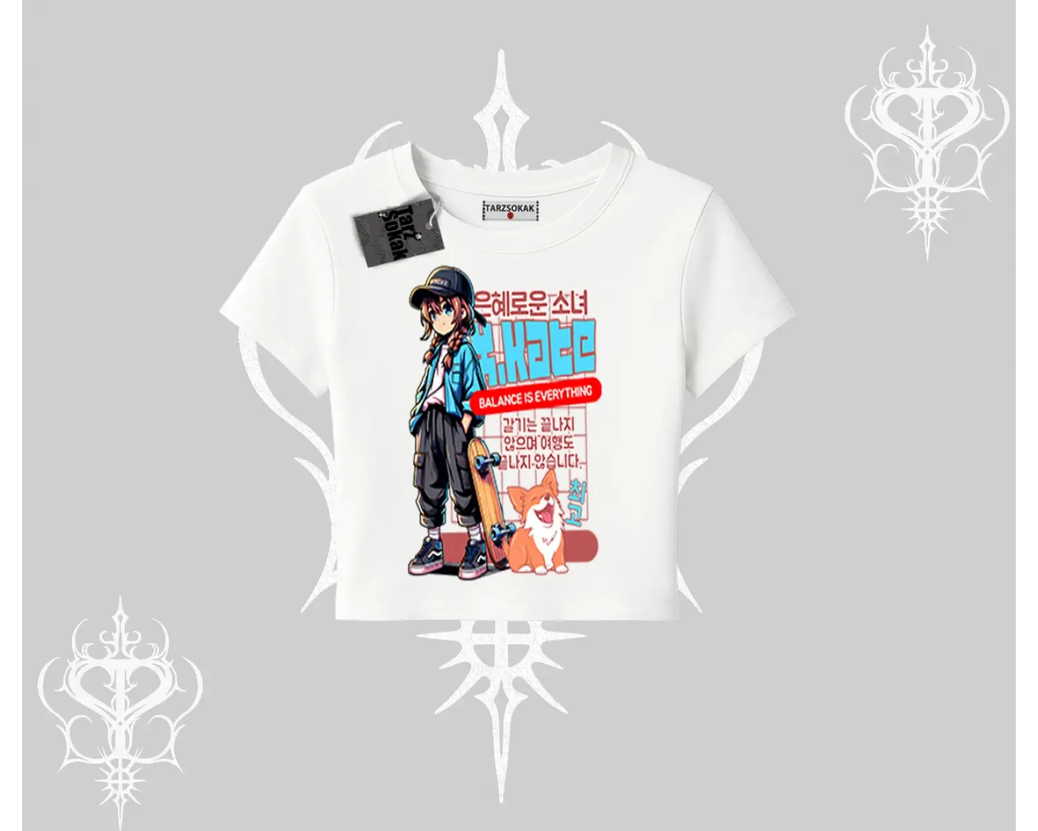 Babby Tee Tshirt Anime Hiker Girl Balance Is Everything Baskılı