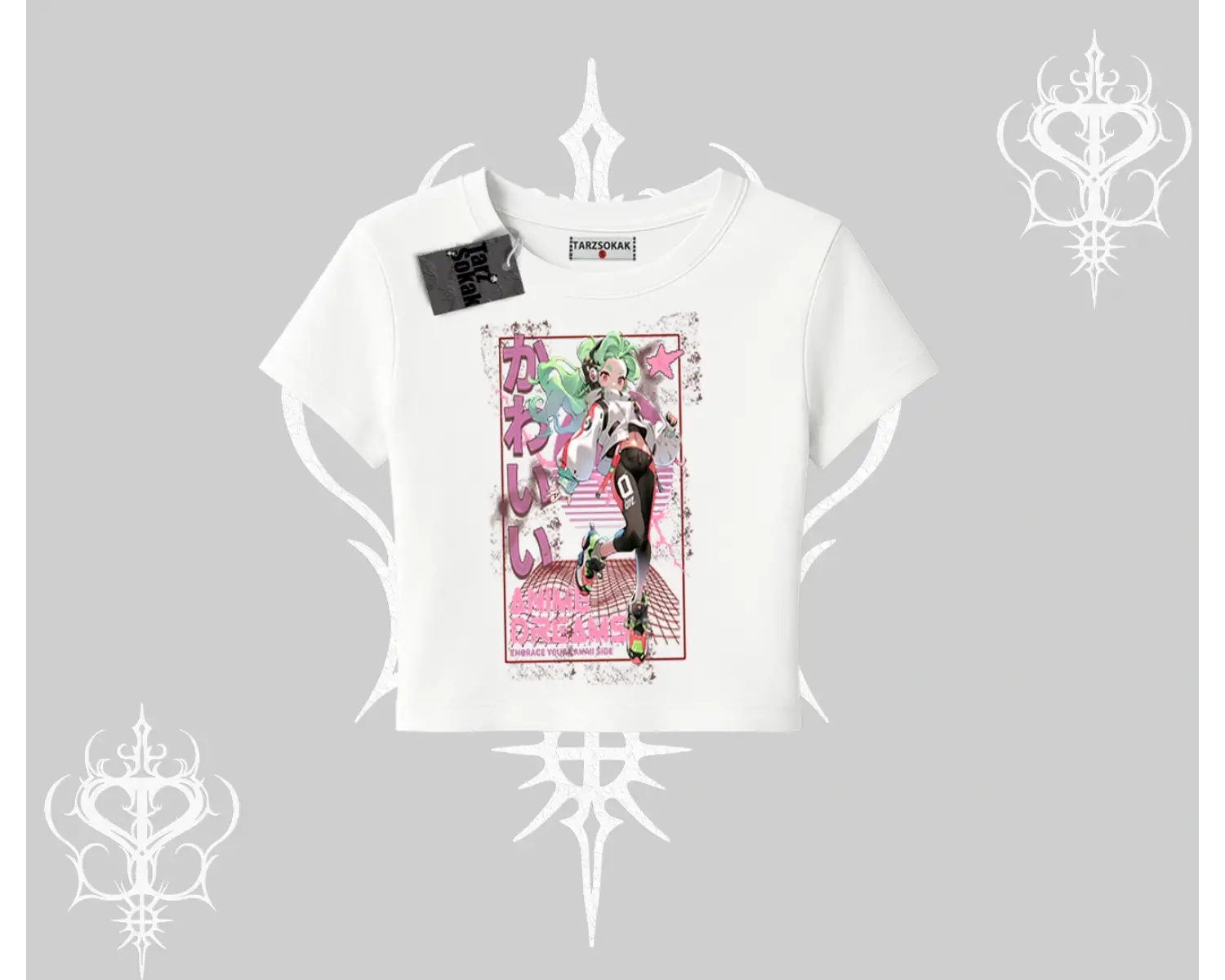 Babby Tee Tshirt Anime Kawaii Japon Kız Desenli