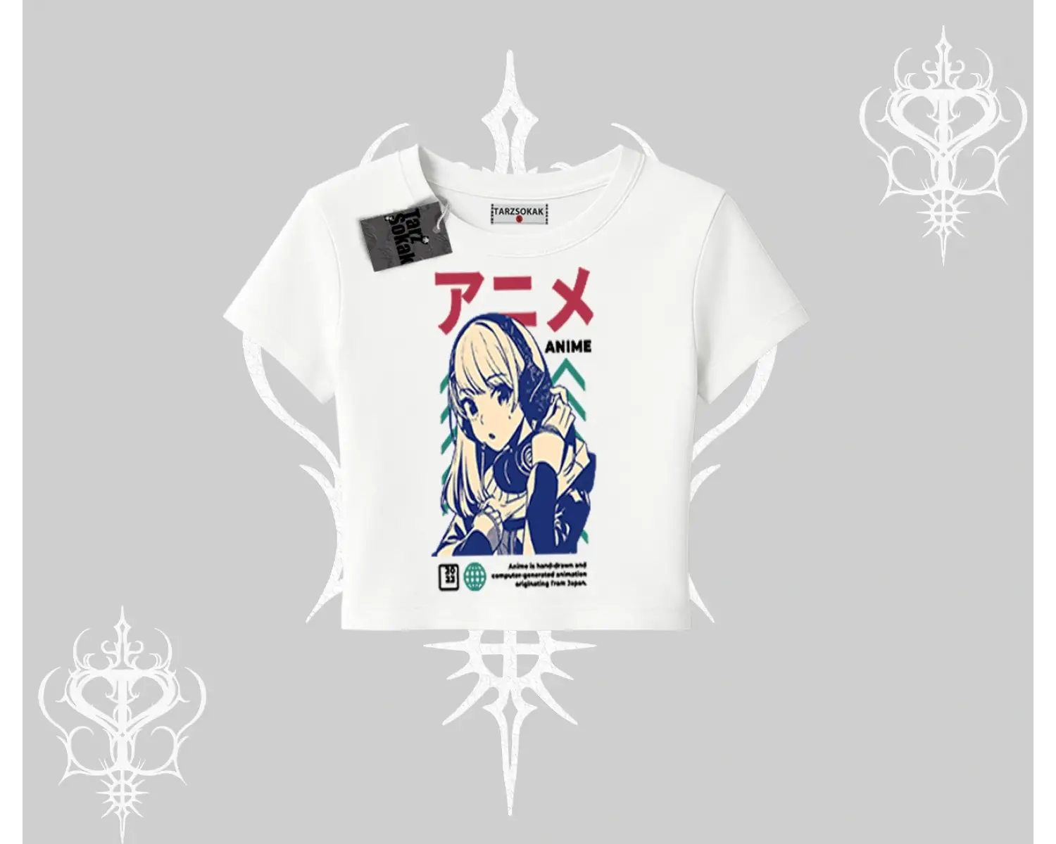 Babby Tee Tshirt Anime Kız Desenli Japon Tarzı