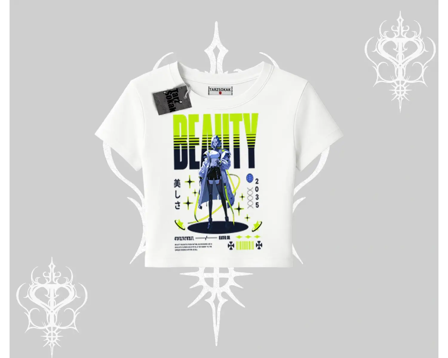 Babby Tee Tshirt Anime Unity Neon Detaylı Grafik Baskılı