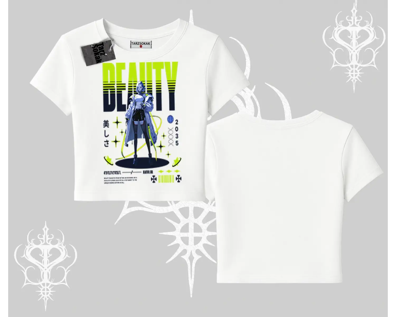Babby Tee Tshirt Anime Unity Neon Detaylı Grafik Baskılı