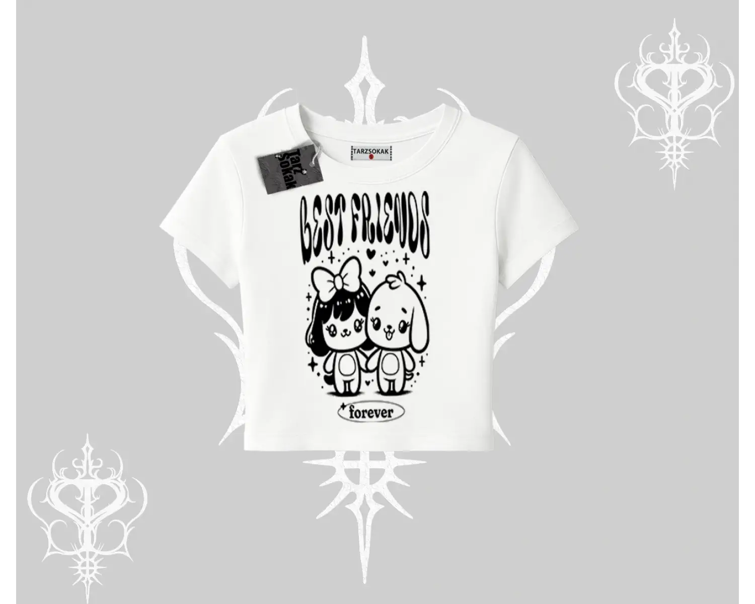 Babby Tee Tshirt Best Friends Forever Baskılı Sevimli Tasarım